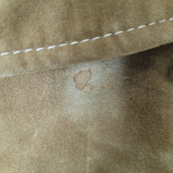 Vintage 70s Velvet Double Breasted Coat Womens Brown Metal Buttons Quilted Lined - Picture 9 of 13